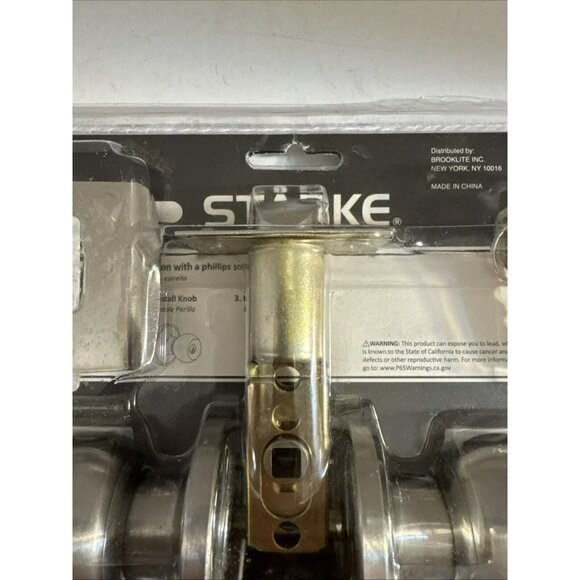 Starke Entry/Office Keyed Lock Door knob Adjustable Latch Easy Installation F1 - Picture 5 of 11